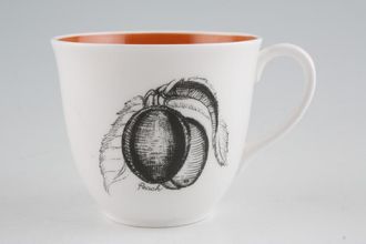 Sell Susie Cooper Black Fruit - Peach Teacup Signed 3 1/4" x 2 3/4"