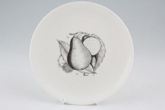Susie Cooper Black Fruit - Pear Tea / Side Plate Signed 6 1/2"