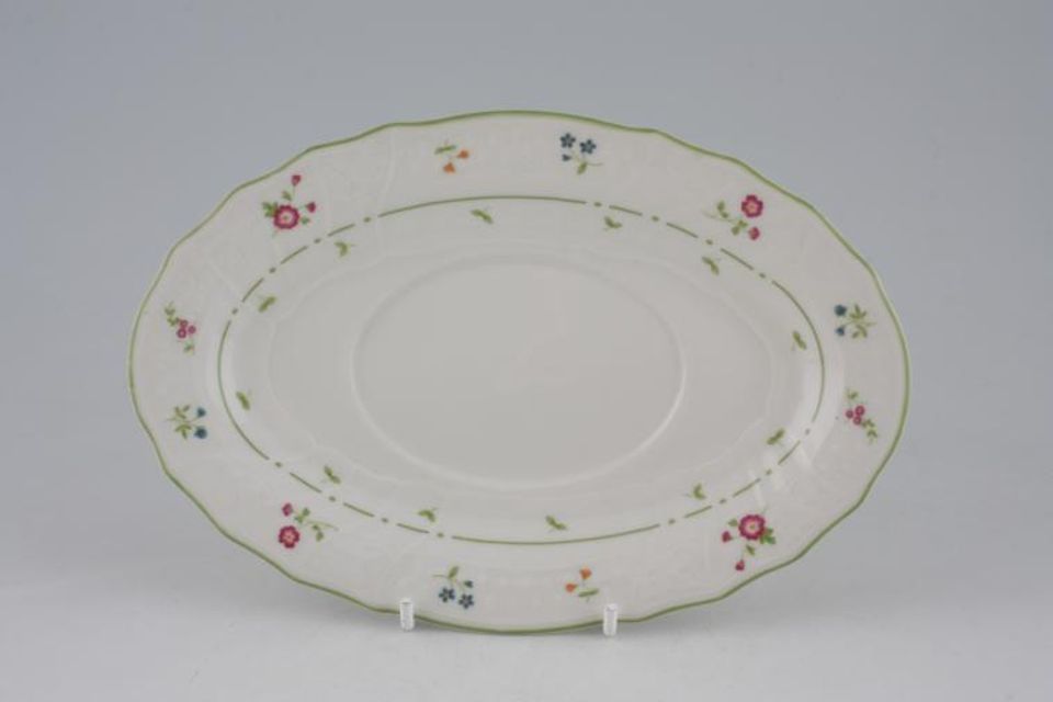Royal Doulton Avignon - TC1145 - Mosselle Collection Sauce Boat Stand oval 8 1/4"