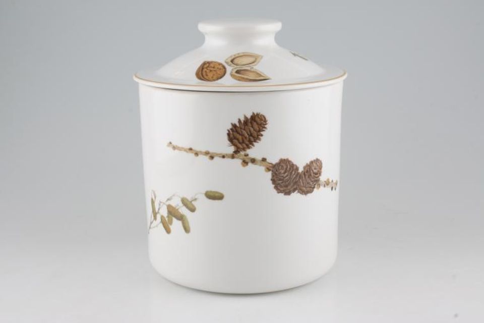 Royal Worcester Wild Harvest - Plain Storage Jar + Lid Size represents height. 7"