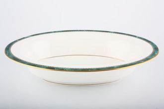 Royal Worcester Medici - Green Vegetable Dish (Open) With Gold Line 10 5/8"