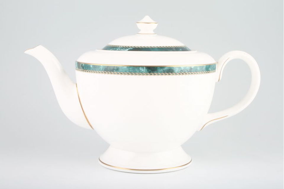 Royal Worcester Medici - Green Teapot Footed 2 1/2pt