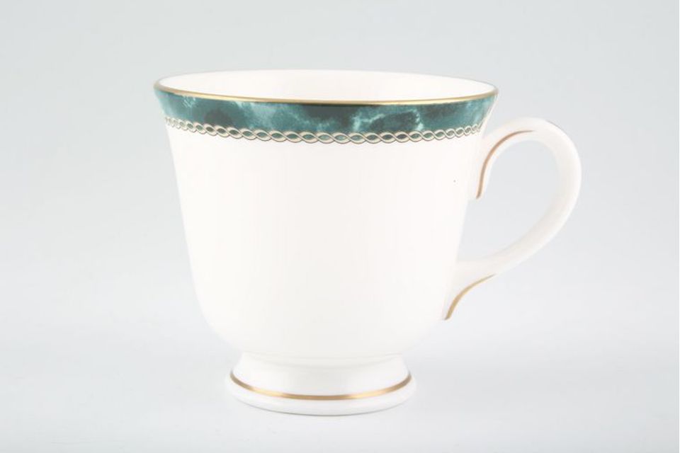 Royal Worcester Medici - Green Teacup gold on foot and on sides and centre of the handle 3 3/8" x 3 1/8"