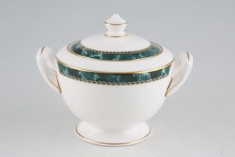 Royal Worcester Medici - Green Sugar Bowl - Lidded (Tea)