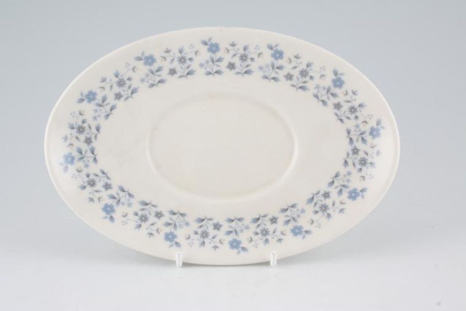 Royal Doulton Galaxy - T.C.1038 Sauce Boat Stand oval 8 1/8"