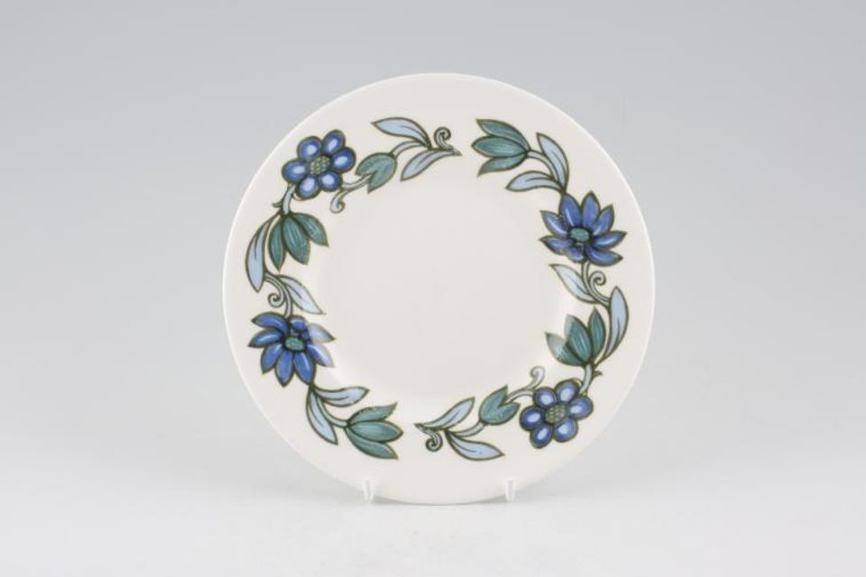 Susie Cooper Art Nouveau - Blue Tea / Side Plate 6 1/2"