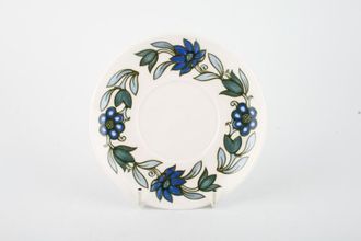 Susie Cooper Art Nouveau - Blue Tea Saucer 5 1/2"