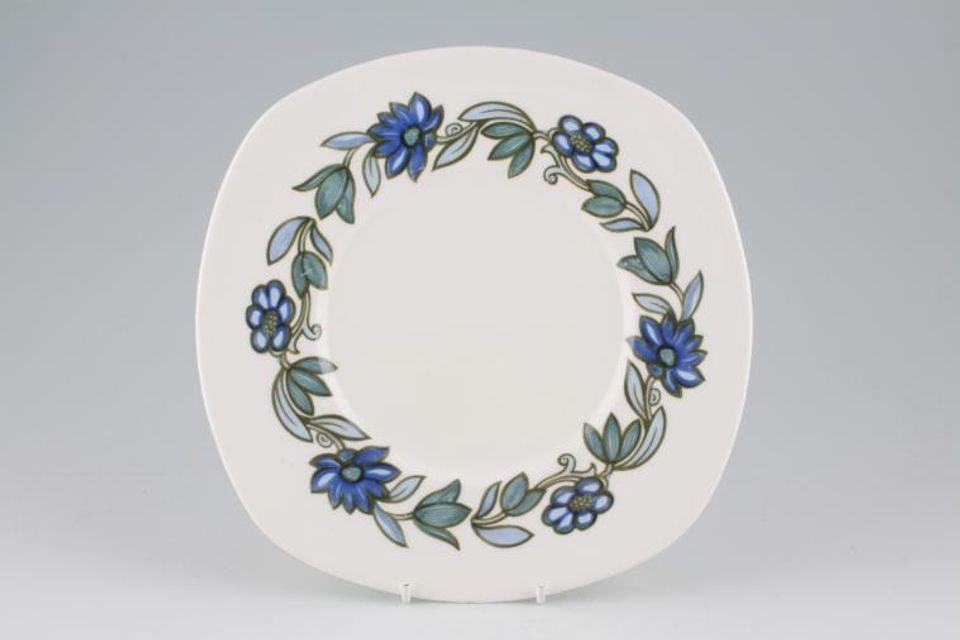 Susie Cooper Art Nouveau - Blue Cake Plate Square 9"