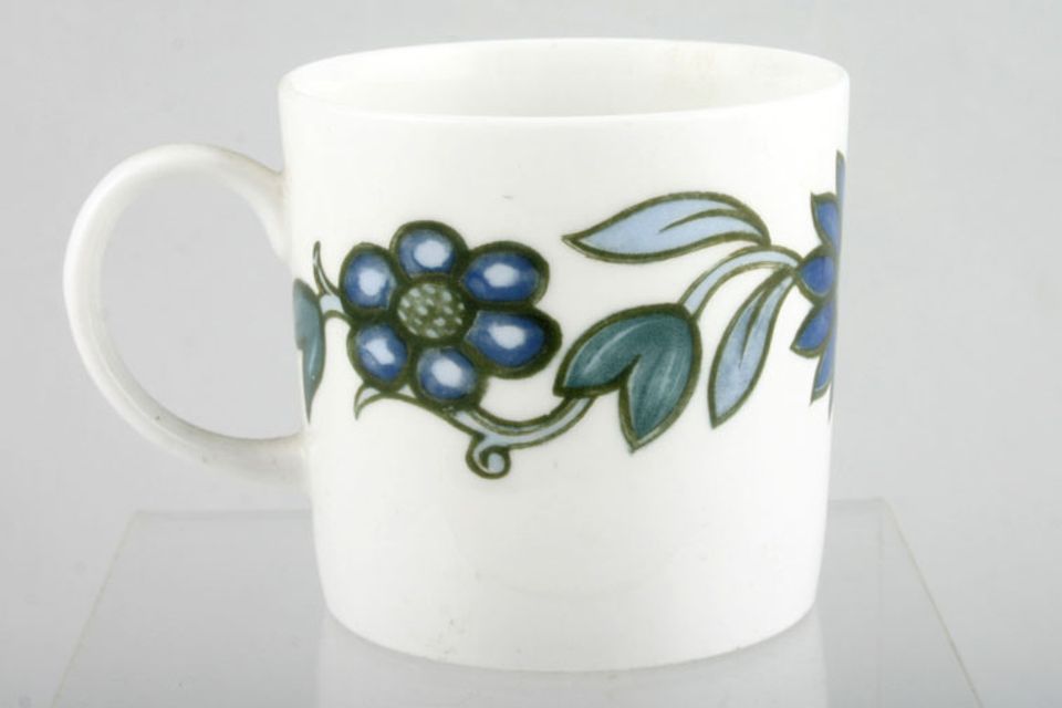 Susie Cooper Art Nouveau - Blue Coffee/Espresso Can 2 5/8" x 2 5/8"