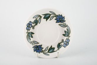 Susie Cooper Art Nouveau - Blue Coffee Saucer 5 1/2"