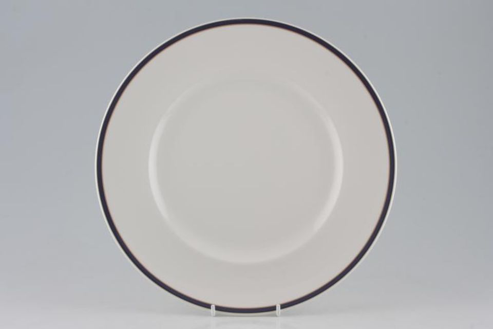 Royal Doulton Oxford Blue - T.C.1210 Dinner Plate no gold rim round centre 10 1/2"