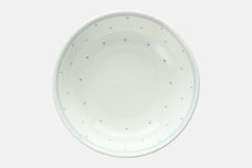 Susie Cooper Raised Spot - White Background - Blue Spots and Band Soup / Cereal Bowl 6 1/4" thumb 2