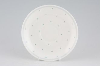 Sell Susie Cooper Raised Spot - White Background - Blue Spots and Band Tea Saucer 5 3/4"
