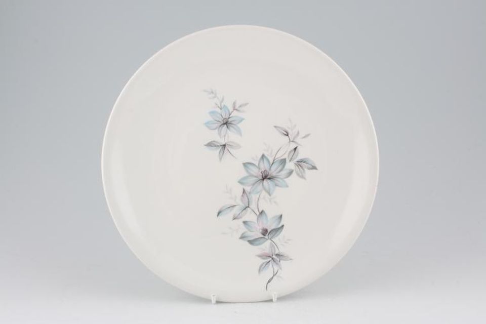 Johnson Brothers Snowhite Range - Bluish Pink Flowers Dinner Plate 10"