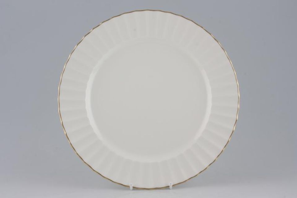 Royal Worcester Strathmore - Cream - Fluted Dinner Plate 10 1/2"
