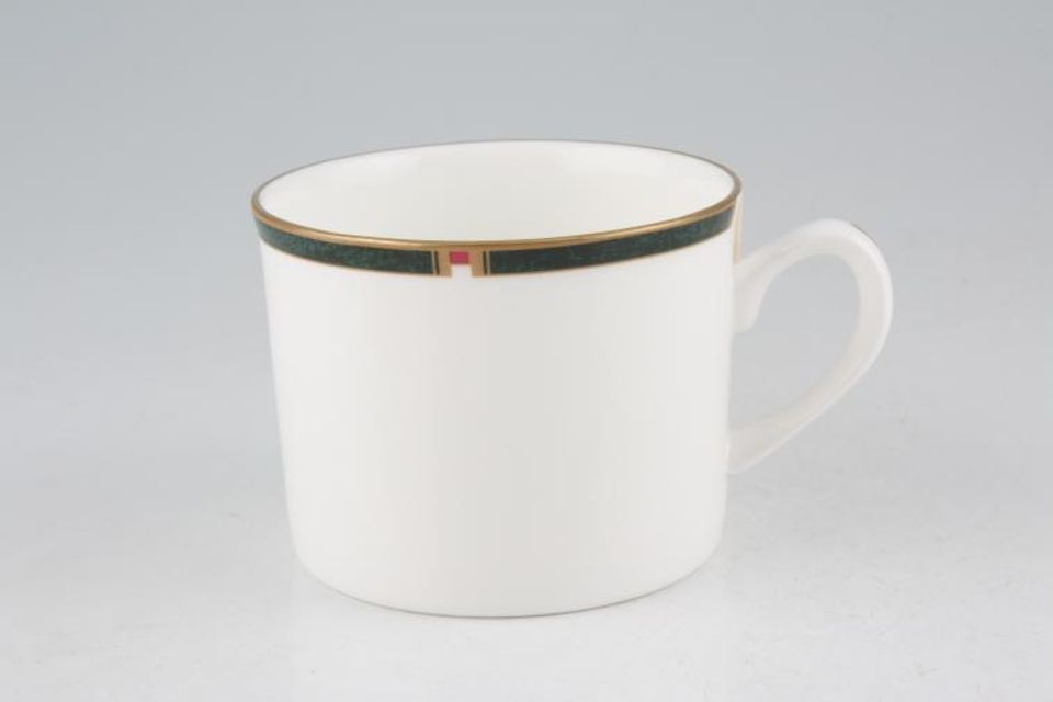 Royal Worcester Carina - Green Teacup straight sided 3 1/4" x 2 1/2"