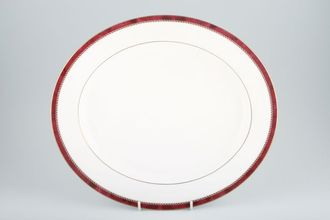 Royal Worcester Medici - Ruby Oval Platter 13 1/4"