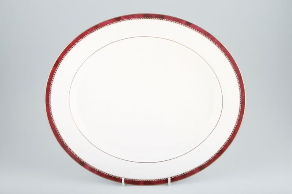 Royal Worcester Medici - Ruby Oval Platter 13 1/4"