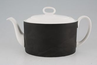 Susie Cooper Contrast - Black + White Teapot Member of Wedgwood 1 1/2pt