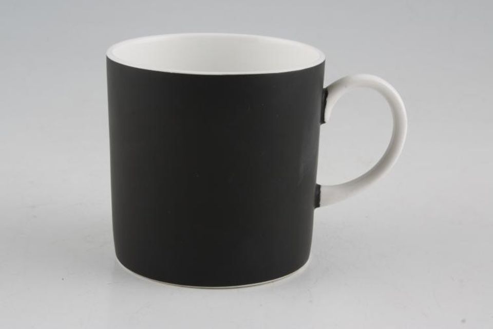 Susie Cooper Contrast - Black + White Coffee/Espresso Can Black Urn 2 1/2" x 2 5/8"