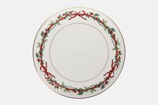 Royal Worcester Holly Ribbons Gateau Plate 11" thumb 1