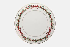 Royal Worcester Holly Ribbons Gateau Plate