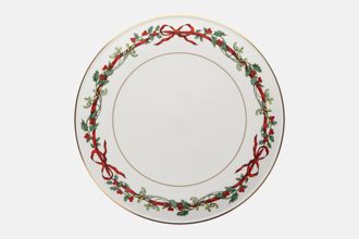 Royal Worcester Holly Ribbons Gateau Plate 11"