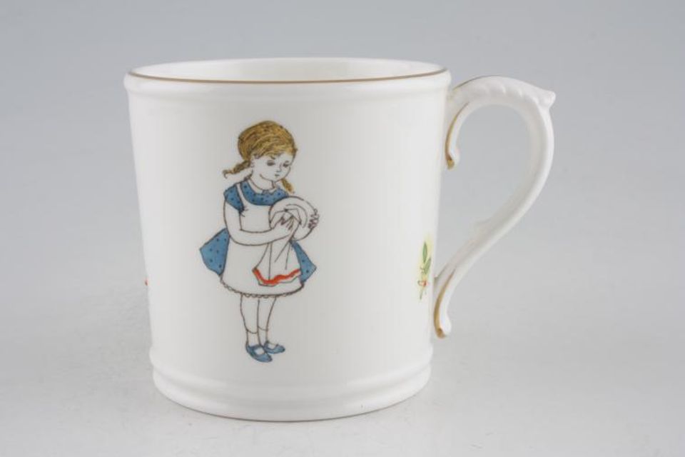 Royal Worcester Days Of The Week - Older Mug Saturday Girl 3 1/8" x 3 1/8"