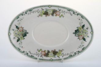 Royal Doulton Provencal - T.C.1034 Sauce Boat Stand oval with well 8 1/8"