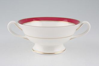 Royal Worcester Howard - Ruby Soup Cup 2 handles