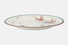Royal Worcester Old Bow - Green Border Oval Plate 11" thumb 2