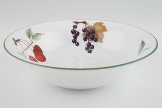 Royal Worcester Evesham Vale Soup / Cereal Bowl Cherries - blackcurrants - orange 6 5/8"
