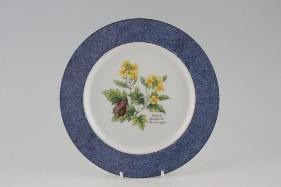 Royal Worcester Worcester Herbs - Thick Blue Rim Salad/Dessert Plate 8 3/8"