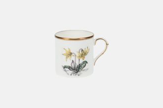 Royal Worcester Alpine Flowers Coffee/Espresso Can No 8 2 3/8" x 2 1/2"