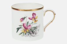 Royal Worcester Alpine Flowers Coffee/Espresso Can No 10 2 3/8" x 2 1/2" thumb 1
