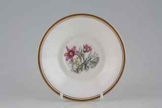 Sell Royal Worcester Alpine Flowers Coffee Saucer No 9 - Well size 2" For Irish Coffee - Deep 5"