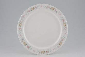 Hammersley Fluted - Pink + Yellow Flowers Dinner Plate 10 1/4"