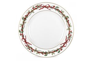 Royal Worcester Holly Ribbons Dinner Plate