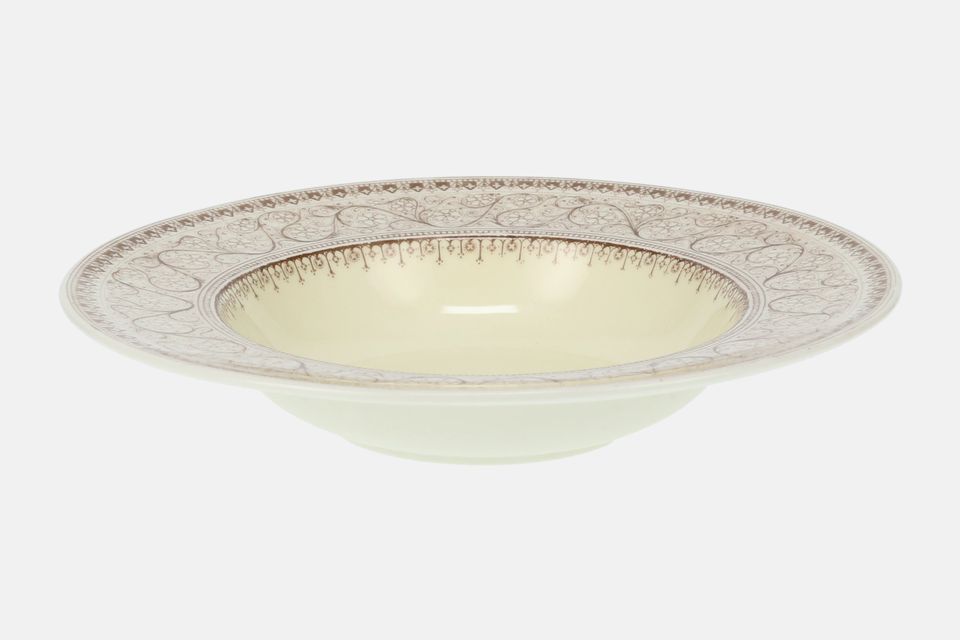 Royal Worcester Lady Evelyn - Undecorated Rimmed Bowl 8"