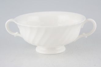 Minton White Fife Soup Cup 2 Handles (level with top of soup cup)