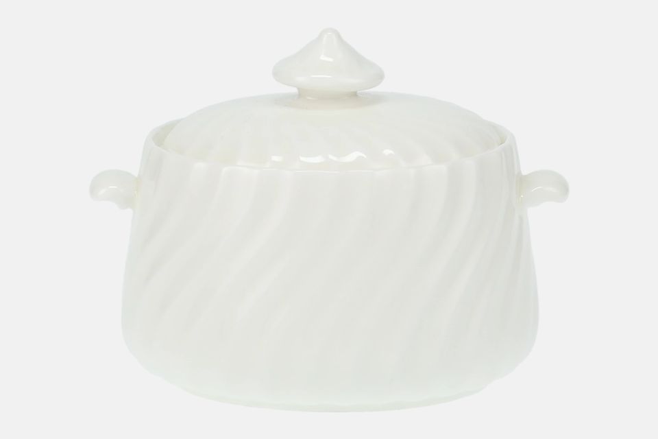 Minton White Fife Sugar Bowl - Lidded (Tea)