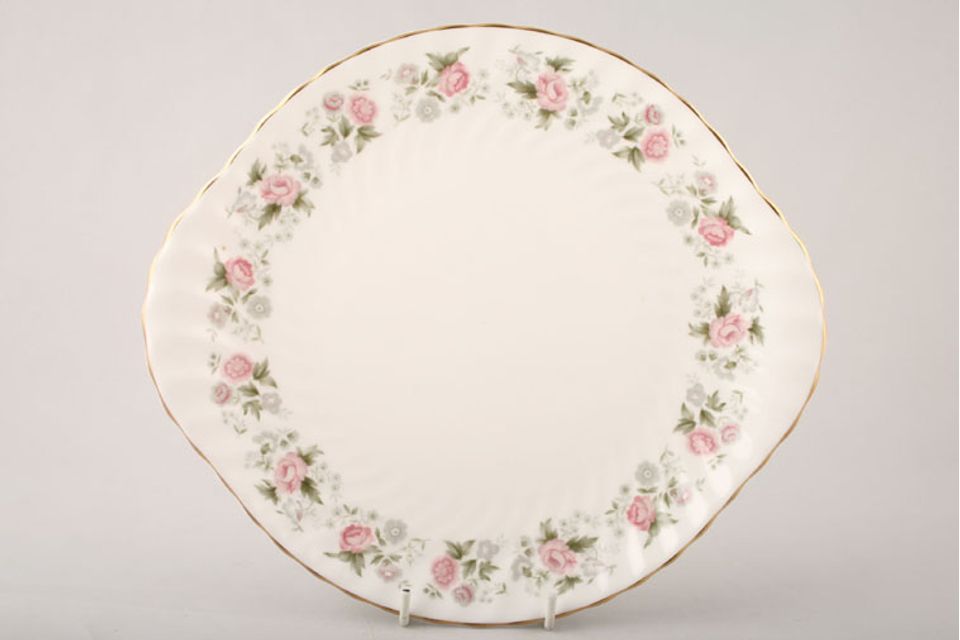 Minton Spring Bouquet Cake Plate Eared 10 1/2"