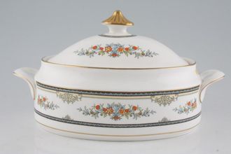 Minton Asquith Vegetable Tureen with Lid Oval - 2 open handles