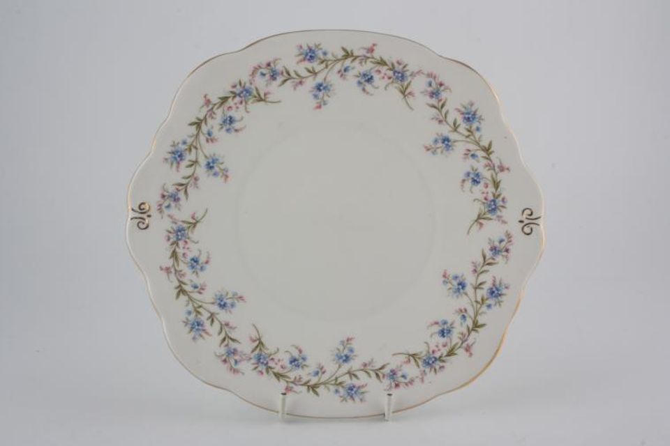 Duchess Tranquility Cake Plate Square, Eared 9 1/4"