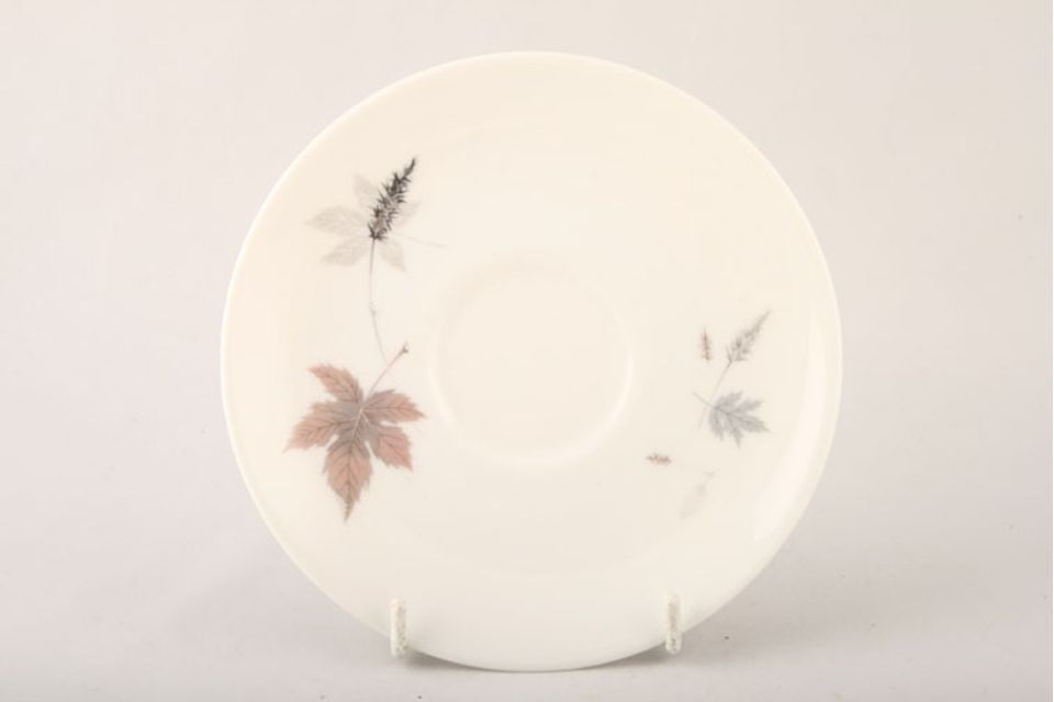 Royal Doulton Tumbling Leaves - T.C.1004 Soup Cup Saucer Same as tea saucers - Early style flatter 6 1/8"