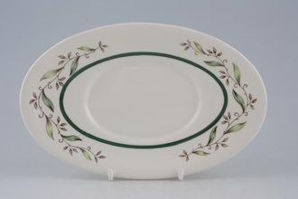 Sell Royal Doulton Almond Willow - D6373 Sauce Boat Stand oval 8 5/8"