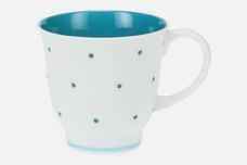 Susie Cooper Raised Spot - Turquoise Coffee Cup 2 1/2" x 2 3/8" thumb 1