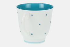 Susie Cooper Raised Spot - Turquoise Coffee Cup 2 1/2" x 2 3/8" thumb 2