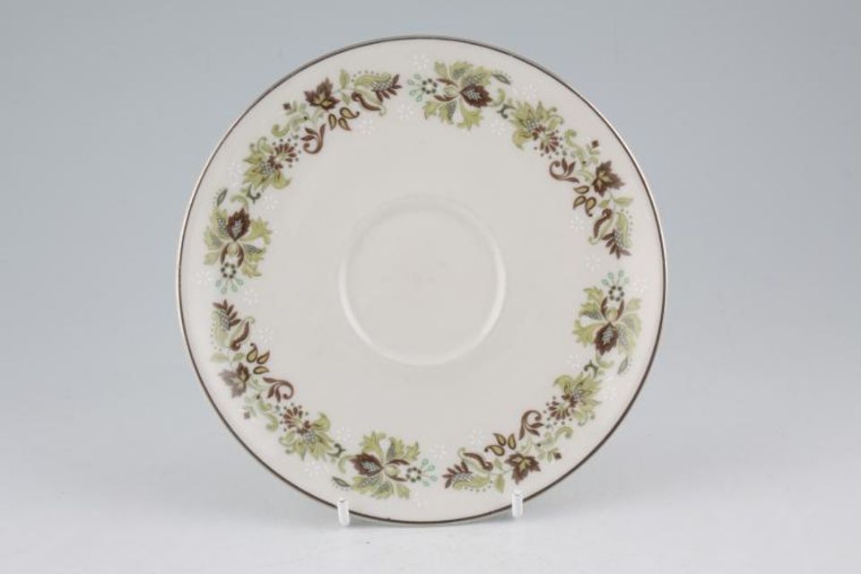 Royal Doulton Vanity Fair - T.C.1043 Tea Saucer Same as Soup Saucer/Early style is flatter than later style. 6 1/8"