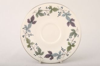 Royal Doulton Burgundy - T.C.1001 Breakfast Saucer Same As Soup And Tea - flatter style 6 1/4"